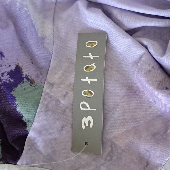 3 Potato Open Cardigan - Colors: Lavenders, Greens, Browns - Size: S - Picture 8 of 9